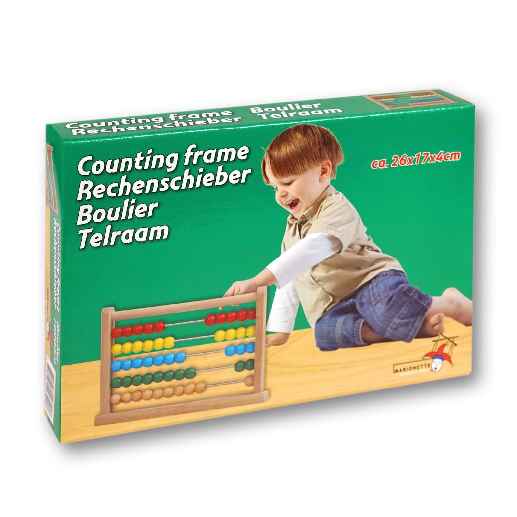 Kinder-Rechenschieber aus Holz