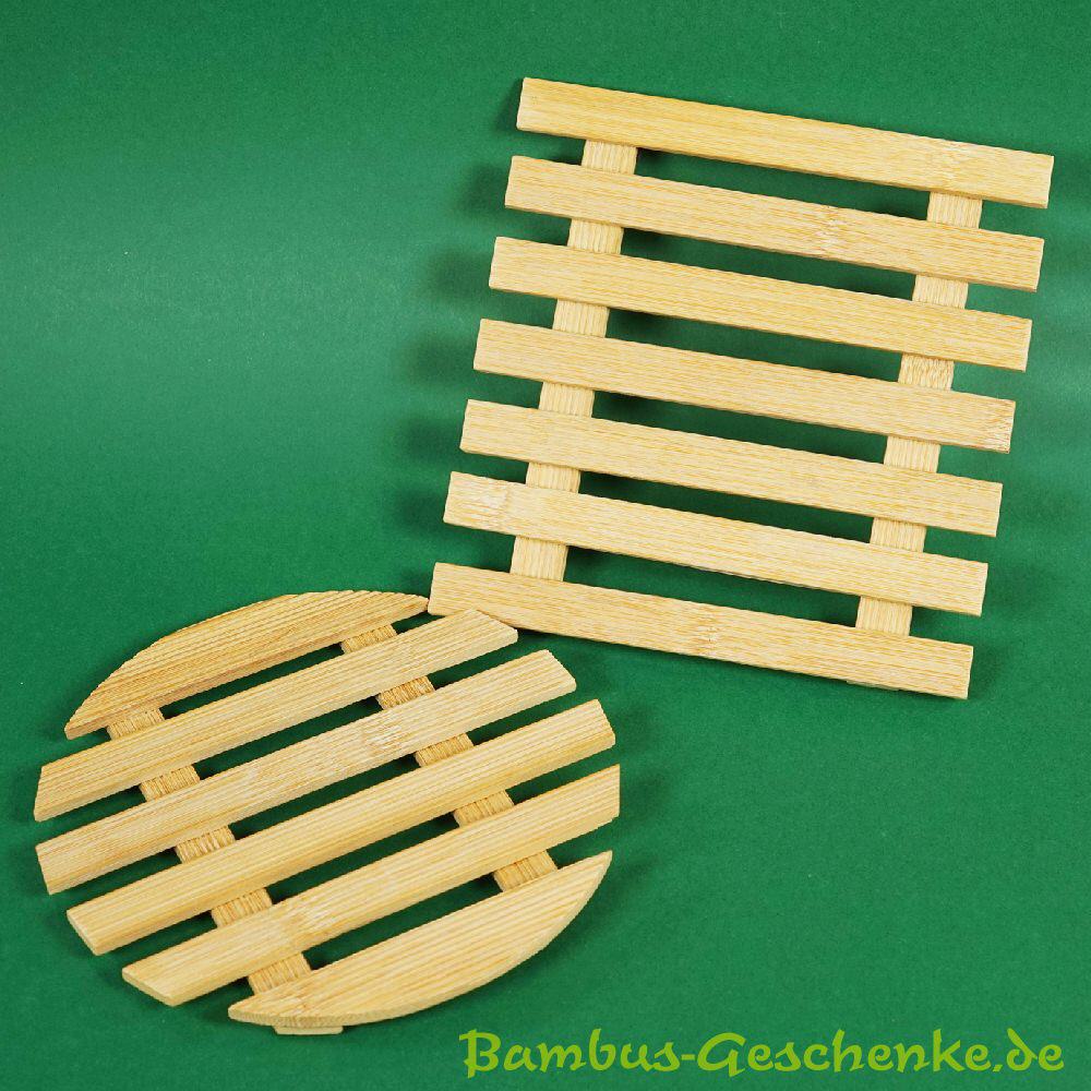 Bambus-Topfuntersetzer