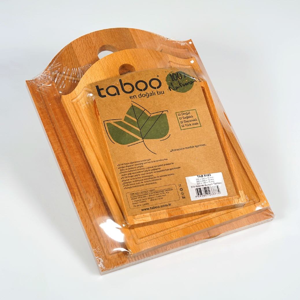 3er-Set Bambus-Schneidebretter