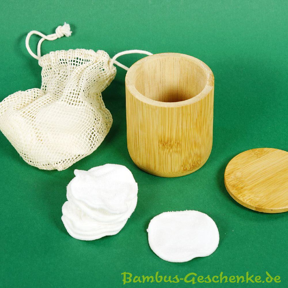 Kosmetik-Pads aus Bambusfasern zum waschen