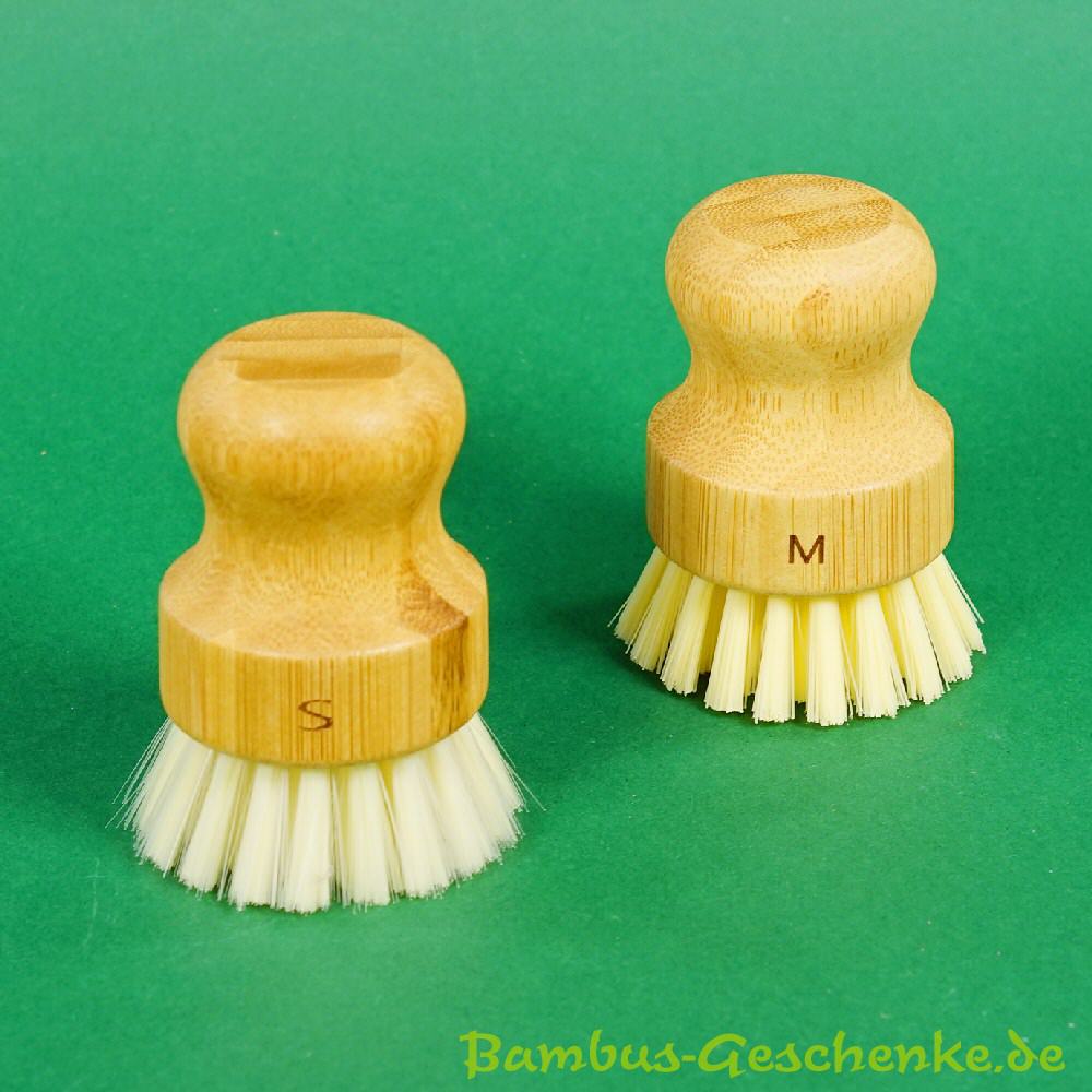 Bambus-Pilzb&uuml;rstenset in 2 St&auml;rken