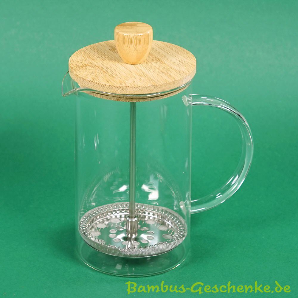 Kaffeezubereiter mit Bambusdeckel