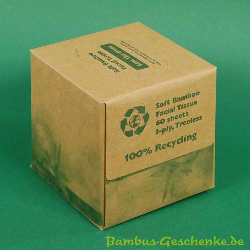 Bambus-Taschent&uuml;cherbox 60er 3lagig