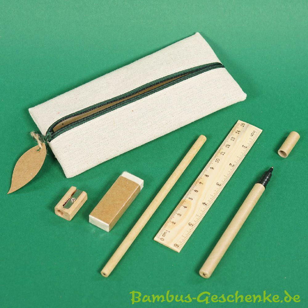 Holz-Schreibset im M&auml;ppchen